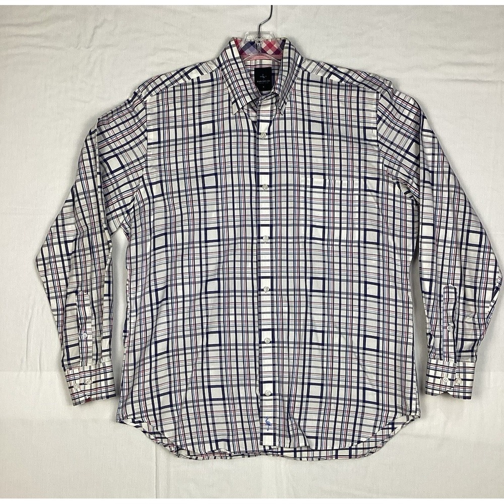Tailorbyrd Shirt Men's Large Colorful‎ Plaid Button Down Long Sleeve Shirt